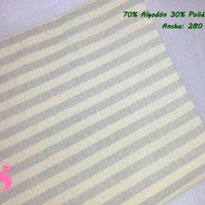 Canvas Rustic Rayas Vainilla 1662