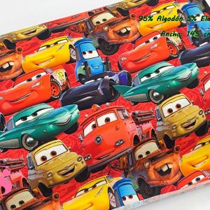 0101 Punto Camiseta Jersey Estampado Cars