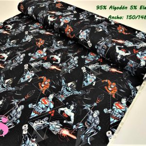 0748 Punto Camiseta Jersey Estampado Personajes DC Comics Triángulos