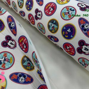 0245 Estabilizador de bolsos Estampado Mickey Chapas