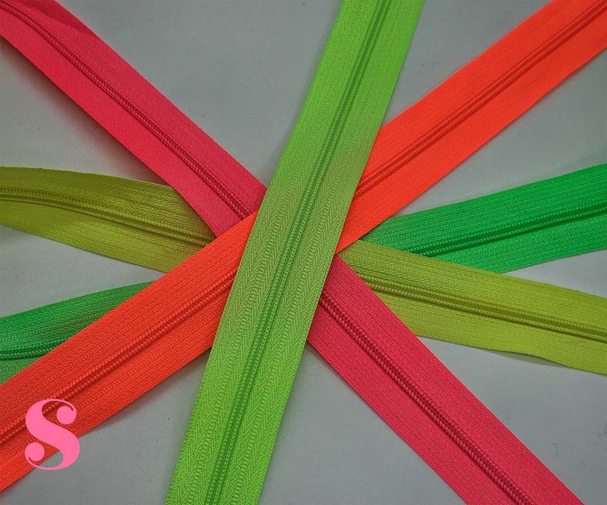 10 Metros Cremallera Continua Espiral Nº3 Fucsia Fluor - Imagen 2