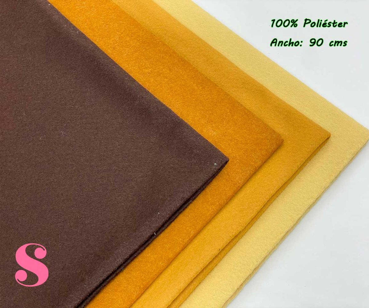 Rollo de 10 METROS Fieltro Camel Oscuro