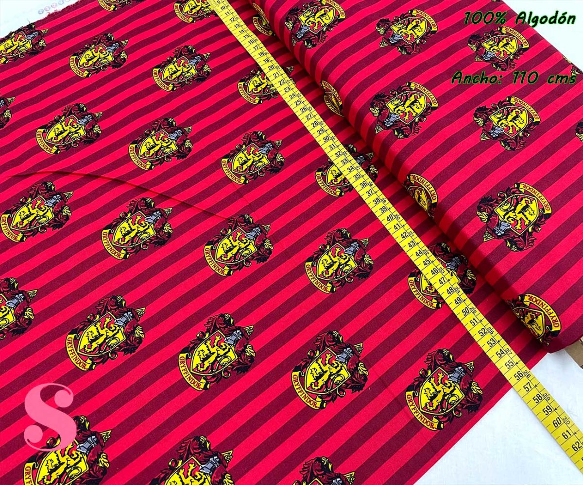 734 Tejido Estampado Patch Americano Harry Potter Casa Gryffindor - Imagen 2