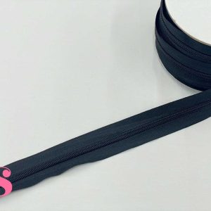 Rollo 25 Metros Cremallera Continua Espiral Nº3 Negro