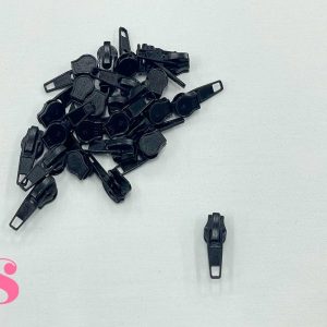 Pack 25 Unidades Cursor Automático Cremallera Espiral M/3 Negro