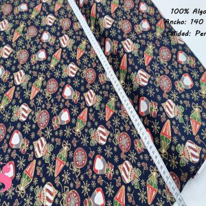 549 Tejido Estampado Complementos Navideños