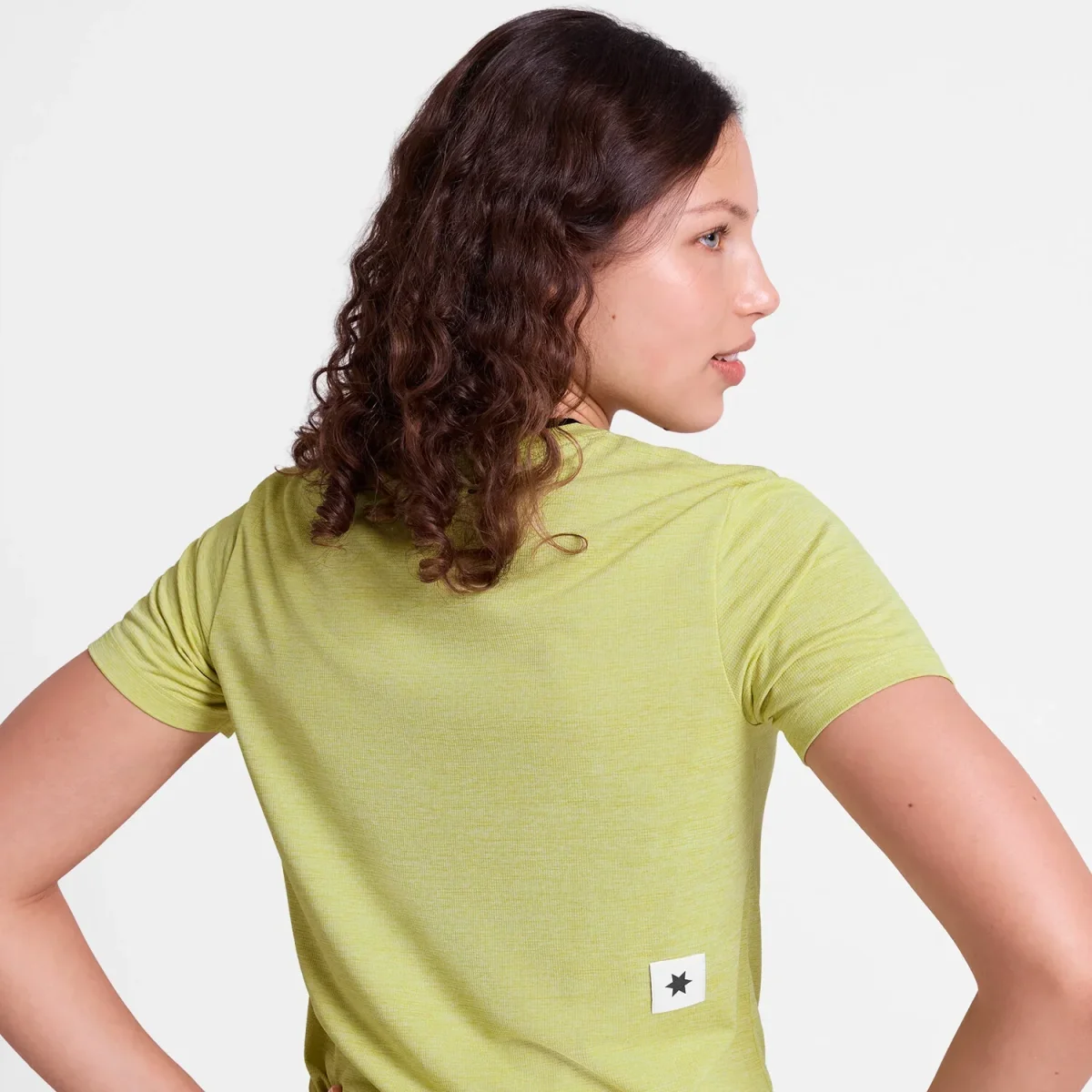SAYSKY LOGO COMBAT PRO T SHIRT YELLOW MUJER - Imagen 5