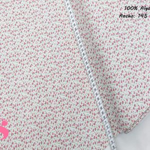 Tejido Estampado Florecitas Liberty Rosa E1